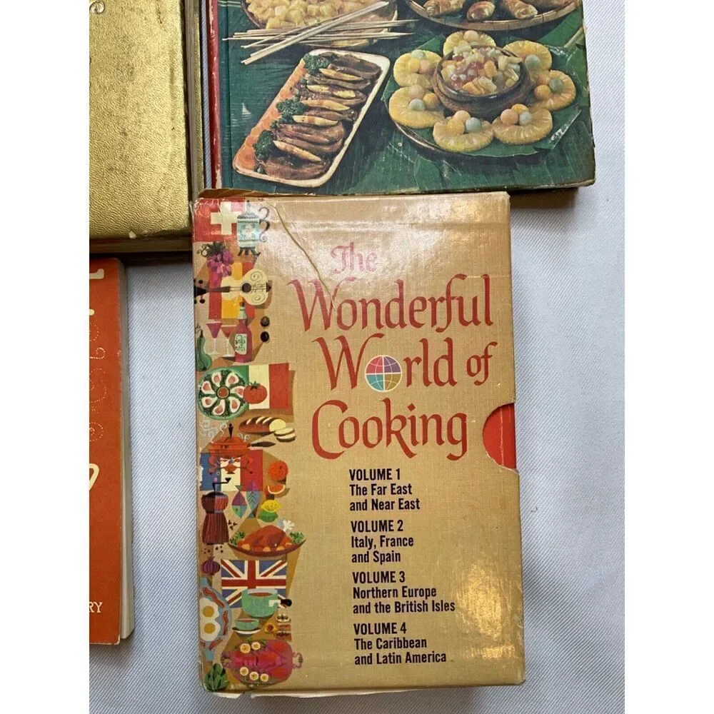 Vintage Cookbook Lot Better Homes‎ Golden Wokcraft Wonderful World of Cooking